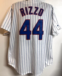 MLB Majestic Chicago Cubs #44 Anthony Rizzo Jersey Men's SZ: XL White - Used - Picture 1 of 13