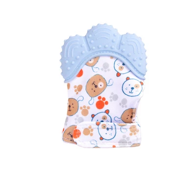 Mordedor Bebé Bebé Anti Mordida Silicona Molar Guantes Niños Sonido Juguetes Foto 1 de 4