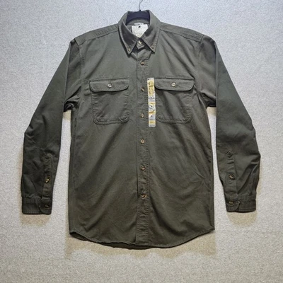 Carhartt Топ мужской размер маленький на пуговицах работы рубашка Moss длинным рукавом S09 MOS новый - Изображение 1 из 4