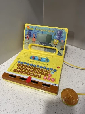 SpongeBob SquarePants V Tech Toy Educational Laptop 15 Activities TESTED - Image 1 of 4