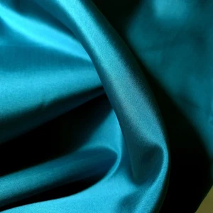 Teal Blue Green Mikado Faux Silk Fabric 58" By The Yard - Bild 1 von 7