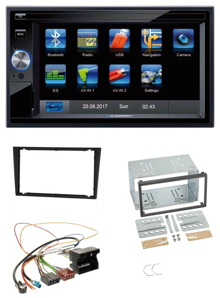 Blaupunkt SD Bluetooth 2DIN MP3 USB AUX Autoradio für Opel Corsa C Signum Vectra - Bild 1 von 4