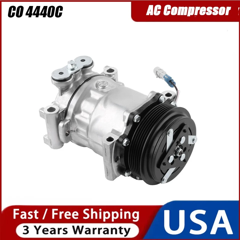 AC Compressor CO 4440C For Chevy K1500 3500 2500 P30 1996-1999 GMC C1500 2500 - Изображение 1 из 4
