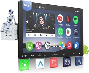 A6PF 8-Core 10,1" Single & Double DIN Android Autoradio, 2+32G Wireless Car4150 - Bild 1 von 9