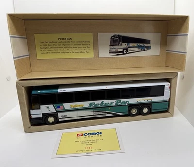 Autobús Corgi MCI-102 DL3 Peter Pan Trailways escala 1:50 diecast 98422 Foto 1 de 4