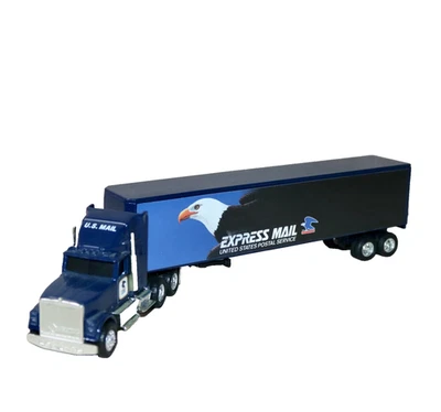 Ertl USPS Express Mail ‘91 International Cab Tractor Trailer Replica #7691 1:64 - Image 1 of 4