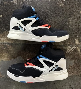 Size 9.5 Men’s - Reebok Black Suede Pump Omni Zone II Rec Center HR0504 - Picture 1 of 5