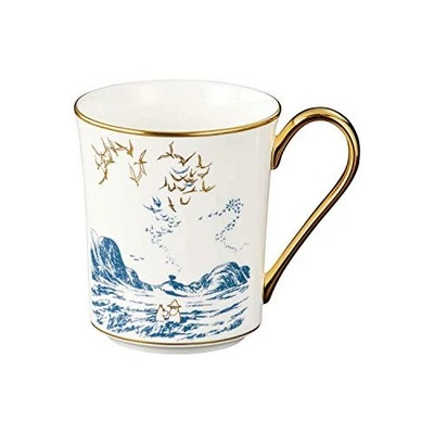 Taza de mar Noritake Moomin Papa 13,4 fl oz (395 cc) porcelana de hueso blanco Foto 1 de 3