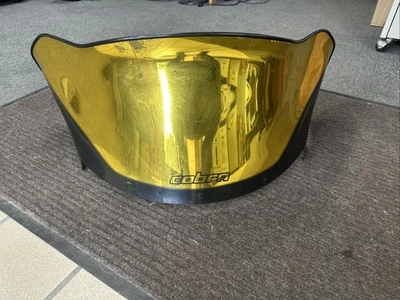 Polaris Snowmobile Edge Chassis 12" YELLOW/GOLD CHROME Windshield - Image 1 of 4