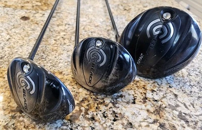 Mens Cleveland Black 265 10.5 Driver 3w,5w Wood Miyazaki Graphite RH Senior Flex - Image 1 of 4