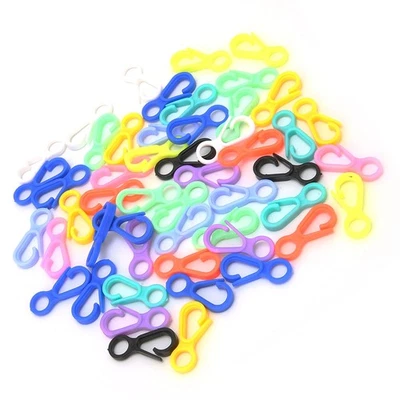 50Pcs Hard Plastic Clips Lobster Claw Clasps Cute Lanyard Snap Hooks For DIY Toy - Image 1 of 4