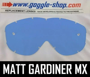 GOGGLE-SHOP REPLACEMENT LENS for SPY ALLOY TARGA2 MOTOCROSS MX GOGGLES BLUE TINT - Picture 1 of 1
