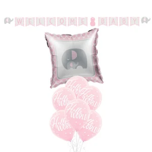 Baby Shower Party Supplies Elephant Welcome Little Peanut Girl Decorating Pack - Picture 1 of 4