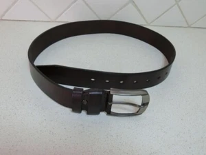 Belt Leather 33 Inch / 82 Cms (39 Inch 100 Cms Overall) New Brown - Picture 1 of 5