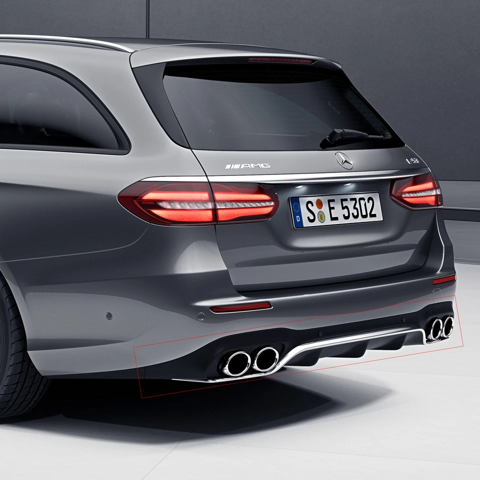 E 53 AMG Diffusor Auspuff Chrom E-Klasse T-Modell S213 Original Mercedes-Benz  - Bild 1 von 1