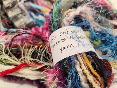 50 One Yard Pieces of Novelty Yarn - Image 1 of 4