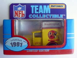 NIB 1991 Matchbox Washington Redskins Diecast Delivery Truck NFL Football Team - Picture 1 of 7