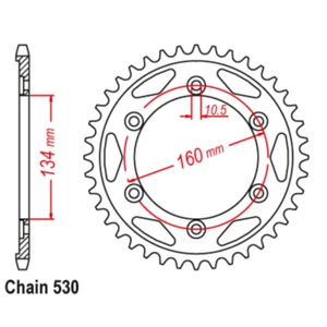 SUPERSPROX Rear Sprocket Stealth Composite High Performance For HONDA 11S-MCJ-42 - Picture 1 of 1