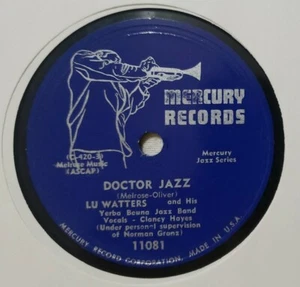78 MERCURY 11081 LU WATTERS YERBA BUENA JAZZ BEALE STREET BLUES DOCTOR JAZZ - Picture 1 of 2