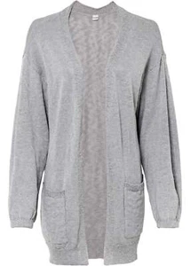 Cárdigan mujer manga larga verano talla 36/38 gris claro jaspeado nuevo - Imagen 1 de 1