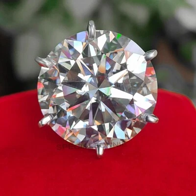 ENORME Anillo de Cóctel Solitario Diamante Blanco 46.35 Ct Certificado, Sin Tarifa Foto 1 de 4