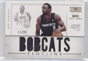 2012 Panini National Treasures Timeline Custom Team Nicknames /99 Ben Gordon #2