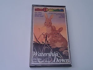 Watership Down 1978 VHS German PAL Atlas Video Glasbox Unten am Fluss Erstauflag - Bild 1 von 5