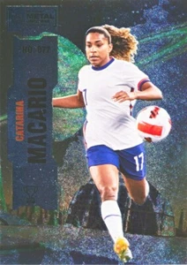 CATARINA MACARIO #77 2022 Skybox Metal Universe Champions RC USA CHELSEA - Foto 1 di 2