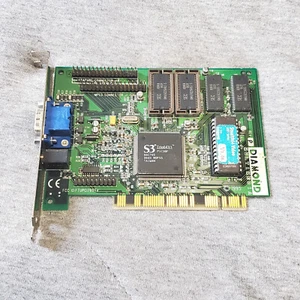 Diamond Stealth S3 Trio 64 V+ tested working vintage GPU - 1MB PCI 23030093-303 - Picture 1 of 3