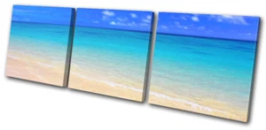 Impresión de imágenes de arte de pared de lienzo agudo paisaje marino atardecer playa - Imagen 1 de 1