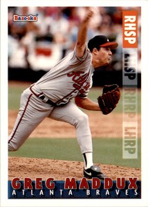 1995 Bazooka Greg Maddux Atlanta Braves #1