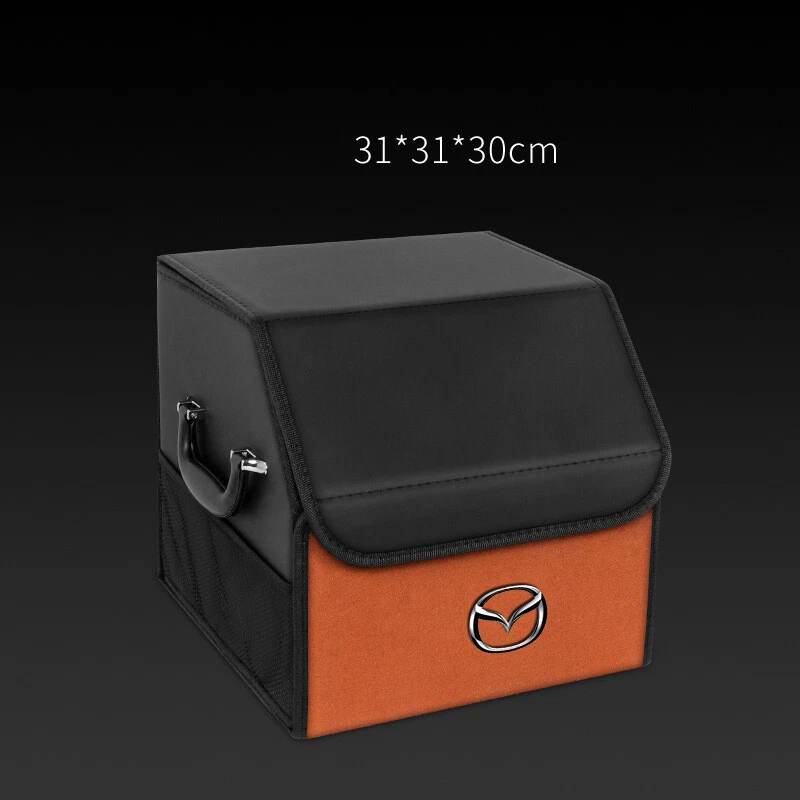 Коричневый автомобильный задний багажник коробка для хранения багажа груза органайзер для Mazda 30*31*30 см - Изображение 1 из 1
