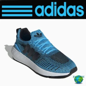 adidas Originals Swift Run 22 Men's Running Shoes Size 11 Sky Rush Black Blue - Picture 1 of 7