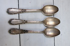 Super Rare Melchior Ussr Vintage Tea Spoons Set Of 3