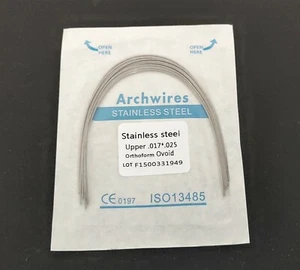10 Pcs Dental Arch Wire Stainless Steel Rectangular Orthodontic Bows Oval Form - Picture 1 of 3