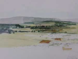 Thomas John (1957-2021) Estudios con Rudolf Schoof boceto de viaje paisaje (06) - Imagen 1 de 4