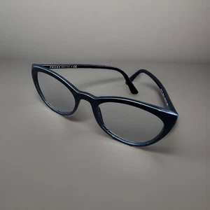 Vintage Prada Woman's Eyeglasses Black Frame, Made In Italy - Picture 1 of 6