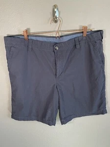 Columbia Men's Washed Out Shorts Blue Flat Front Size 40W 10" Inseam - Picture 1 of 14