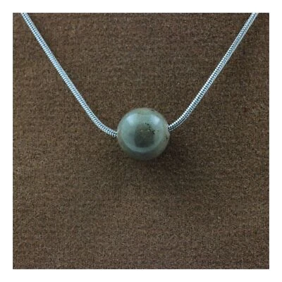 Stones And Minéraux. Necklace 1 Pearl Sapphire Set Of Mogok, Burma , Myanmar - Image 1 of 3