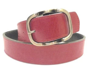 Pink Leather Belt Size 37/38 inch waist  - Picture 1 of 2