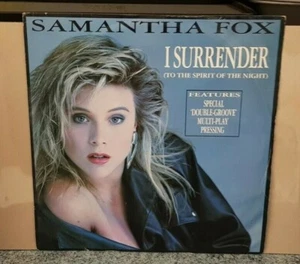 SAMANTHA FOX I SURRENDER RARE UK 12 INCH SINGLE, DUAL GROOVE MULTI-PLAY PRESSING - Picture 1 of 1