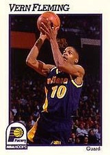 1991-92 Hoops Indiana Pacers Basketball Card #83 Vern Fleming