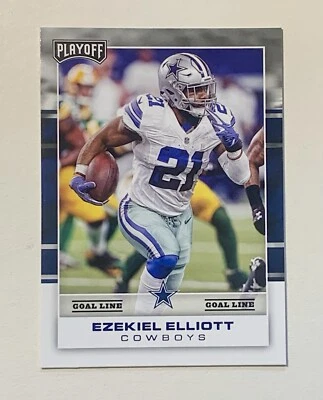 2017 Panini Playoff Ezekiel Elliott Goal Line #23 Dallas Cowboys - Image 1 of 2