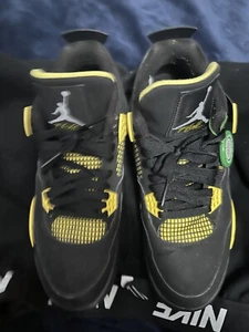 Size 9.5 - Jordan 4 Retro Low Thunder - Picture 1 of 13