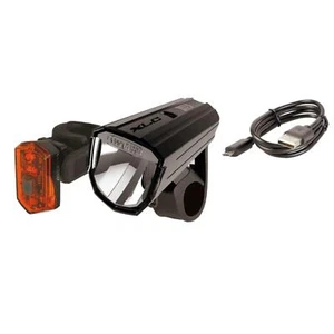 XLC LED USB Fahrrad Beleuchtung Set Akku Alderaan Scheinwerfer Leuchte Rücklicht - Picture 1 of 1