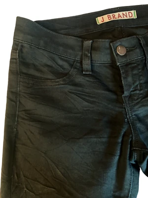 J.Brand Junior морщины повседневные джинсы эластичной черный первоклассное качество размер 24 унисекс - Изображение 1 из 4