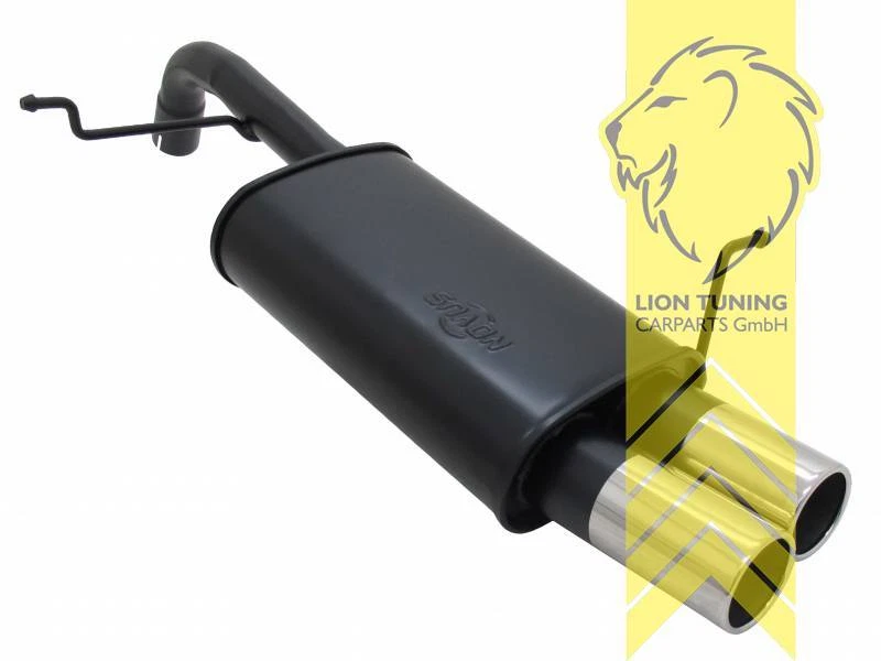 Sportauspuff Endschalldämpfer für Ford Fiesta 7 JA8 2 x 76mm - Bild 1 von 1