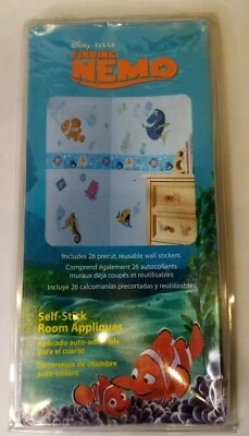 ENCONTRAR NEMO Disney pegatinas de pared autoadhesivas 26 calcomanías Fish Dory Foto 1 de 2