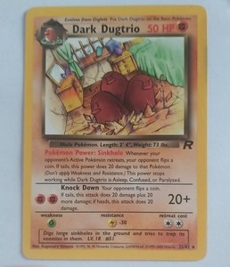 Pokemon Dark Dugtrio Team Rocket 23/82 Rare NEVER PLAYED