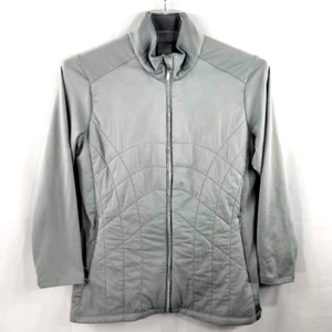 Kate Lord Womens Jacket Athletic Performance Fleece Lined Gray Silver Size L - Picture 1 of 5